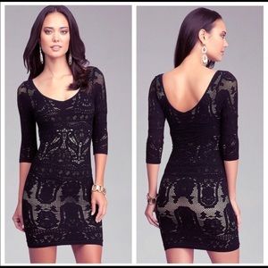 M/L Bebe Lace BodyCon Dress